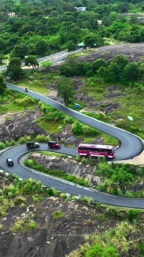 Kanthalloor Rock Road curve #idukki #munnar #marayoor