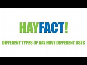 Hay Facts! - Different Types of Hay have Different Uses