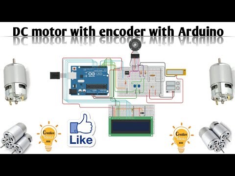 DC motor with encoder Arduino | #Arduino | #LabView |#Electronics circuits | #circuits