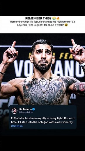 Remember When Ilia Topuria Tried To Change His Nickname? 💀😂