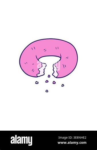 sales flash animation of cartoon donut drawing Stock Video Footage - Alamy