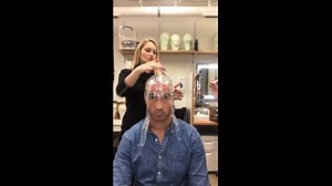 Preparations are well under way for #ENOPirates! Here is David Webb getting a pre wig headwrap from Wigs and Make-up's Corinne and Vanessa | English National Opera