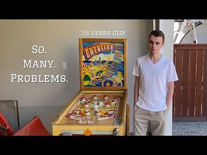 Restoring a Pinball Machine from 1948! Chicago Coin's Catalina - Part 1