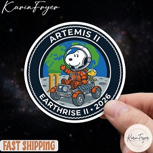 NASA Artemis II Sticker, Space Mission Decal, Space Exploration Waterproof Sticker - Etsy