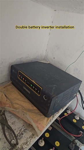 double inverter battery installation