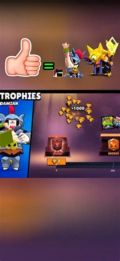1k Damian Trophy🏆 Starr Patrol Nova Finx Skin #brawlstars #supercell #visual #vijaythalapathy