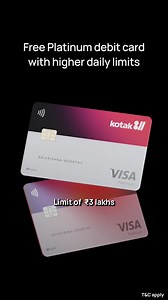 Kotak811 Super Debit Card gives you cashback on every transaction. Install the app now! | Kotak811