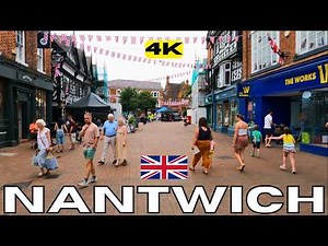 Walk in NANTWICH One of the Most Beautiful Towns in CHESHIRE ENGLAND United Kingdom UK 4K
