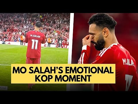 Mo Salah in tears as he applauds Diogo Jota song at full time