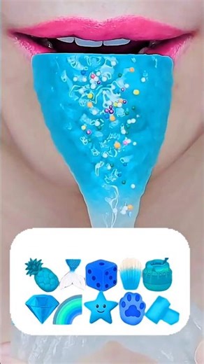 All Sky blue 🔵 eating candy ASMR | #asmr #shorts #vital #trending #food #eating #satisfying