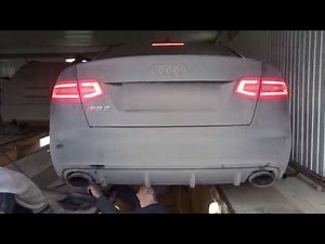 Агрессивный выхлоп на Audi RS6