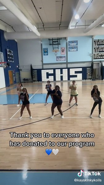 We cant express how thankful we are for our tiktok family 💙 we’re getting new uniforms 🥳 @chsfalconscheer #cheerleading #cheeruniform #pgcheer #allstarcheer