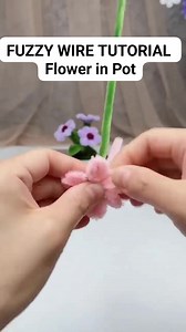 314K views · 2.7K reactions | Fuzzy Wire Flower Tutorial ( Flower in Pot) #fuzzywireflower #pipecleanerflowers #tutorial #tutorialsvideos #flowers #flowermaking #flowerpot #reelsvideoシ #reelsviralシ #trendingreelsvideo #trendingvideo #trendingnow #viralvideo | It's all about Arts | Facebook
