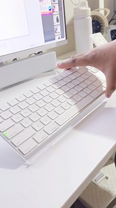 5.7K views · 31 reactions | Desk upgrade- Trying this Keyboard Acrylic Riser with Light #keyboardriser #keyboardlight #keyboardasmr #deskupgrade | Jecka Anaya | Facebook