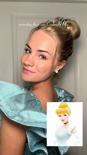 Cinderella Bun Hair Tutorial 💙👑 @Kitsch LLC #cinderella #cinderellahair #cinderellatutorial #princessbun #princesshair #disneyprincess #kitsch #disney #fyp #hairtutorial #buntutorial #jillianrhae
