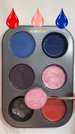 Let’s Learn How to mix shimmery colors to make new shiny ✨ colors #colormixing #viral # #viraltrend