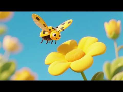 Ladybug Flies Over the Yellow Flower | Fun Kids Songs & Nursery Rhymes