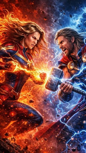 Captain Marvel vs Thor?! Siapa Karakter Marvel Terkuat?!
