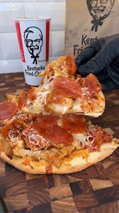 6M views · 52K reactions | KFC Chizza Pizza hack  #satisfying #recipe #chicken #pizza | Cooking With Kyle | Facebook