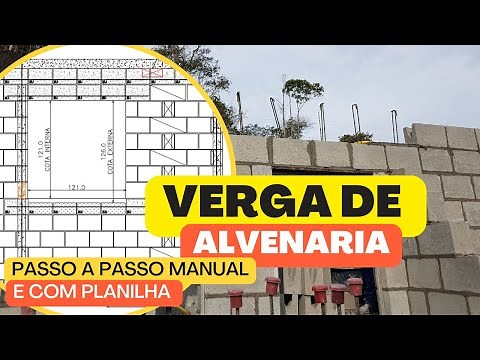 Dimensionando uma verga em ALVENARIA ESTRUTURAL