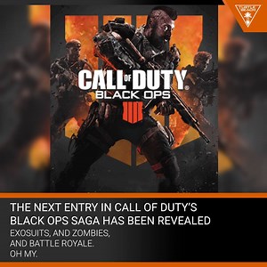 Well, that was some Call of Duty: Black Ops 4 reveal. Does adding Battle Royale and tripling down on zombies get you hyped to jump back in? | Turtle Beach
