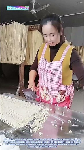 The Art of Noodle Making: From Dough to Dry Cuts