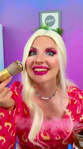 Sweetest Makeup Ever! 🍬💄 #viralshorts #food #makeup