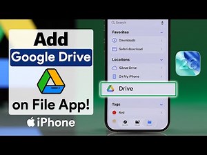 iOS 26: How to Connect Google Drive to Files App on iPhone!