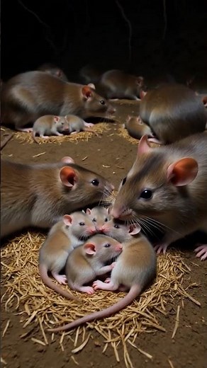 Hidden Rat City Discovered Underground | Real Rat Camera Footage #shortsvideo