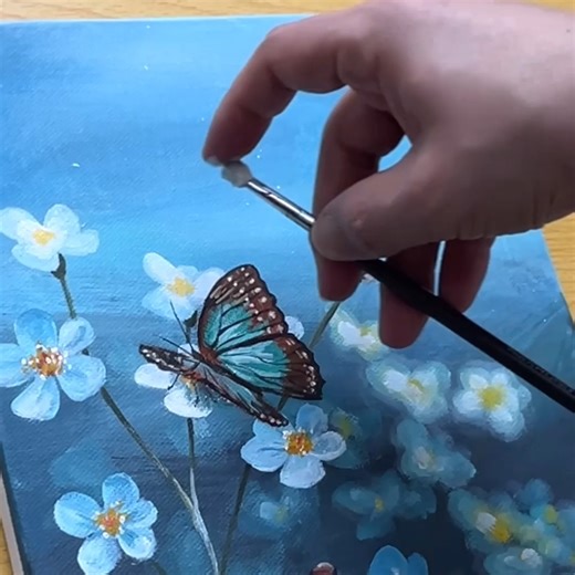 46K views · 2K reactions | Spring Scenery Acrylic Painting #art #painting #acrylicpainting | Joony art | Facebook