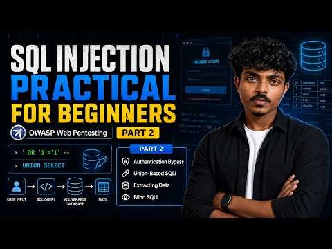 SQL Injection Practical for Beginners | OWASP Web Pentesting Tutorial Part-2 DAY 18