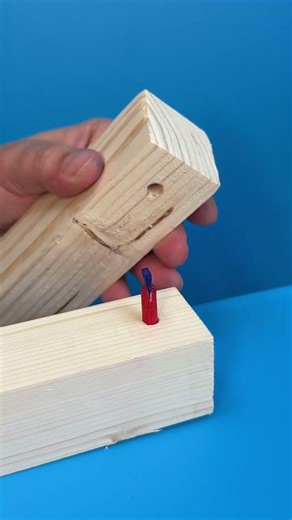 Joining wood perfectly with dowels #woodworking #technique