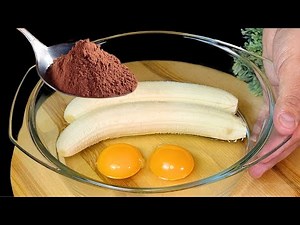 ❗️Do you have 2 bananas and cocoa? Just 3 ingredients – no sugar, no flour!