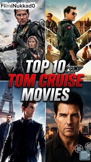 Top 10 Best Tom Cruise Movies #ytshorts #hollywood #movielist