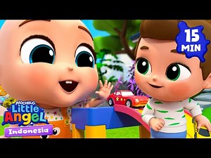 🚗Bayi John Bermain dengan Teman-temannya | Little Angel Bahasa Indonesia | Kartun dan Lagu Anak