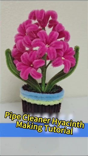 Hyacinth Potting Tutorial #tutorial #handmade #pipecleaners #tiktok #hyacinth