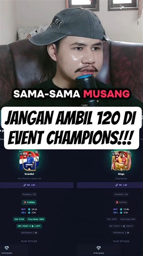 JANGAN AMBIL 120 KEBAWAH DI EVENT CHAMPIONS #leap #fcmobile #champions