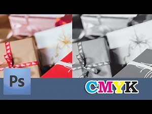 How to convert 4-color image to Black (CMYK) | Channel Mixer in Photoshop
