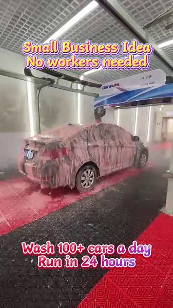 Unattended and open 24/7—wash anytime.Touchless cleaning keeps your car bright and spotless.#carwash