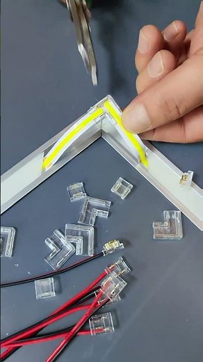 How to cut and connect the led strip?#ledlights #light #led #cut&connect #ledfactory