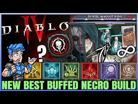 Diablo 4 - New Best OVERPOWERED DAMAGE Necromancer Build - Minions = INSANE Now Skills Gear Guide!