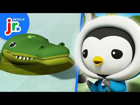 Alligator Trapped Under Ice! 🐊 Octonauts: Above & Beyond | Netflix Jr