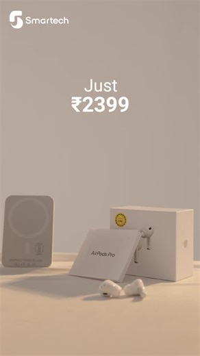 smartech.in on Instagram: "🎧 AirPods Pro 2 sound + MagSafe power for all-day use 🔇 ANC | 🎶 Deep bass | ⚡ Fast pop-up pairing �📱 Sweat-resistant | 🔋 MagSafe power bank included 💳 COD Available | 🚚 Fast Delivery Across India �🔥 Limited stock — grab this deal before it’s gone! #smartech #airpodspro2 #magsafepowerbank #smartbuy #gadgetstore"