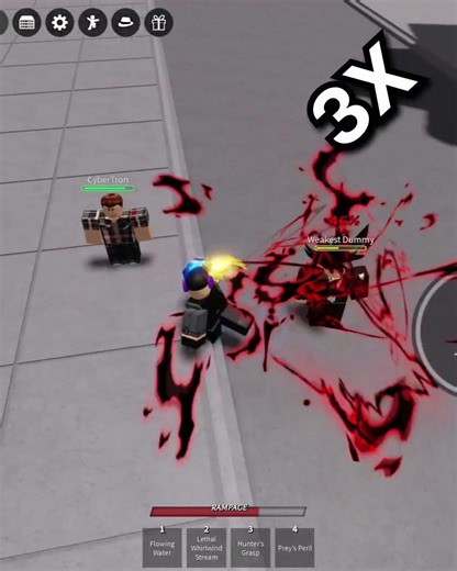 How much Blackflashes it take to eliminate a dummy? #tsb #roblox #shorts