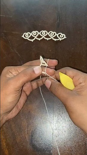 Tatting tutorial with shuttle #shuttle tatting