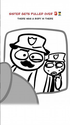 Pulled Over 😭 (Animation Meme) Anim: RedFlowerCrown #shorts