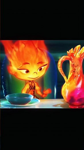 When Fire Meets Water ❤️ | Elemental Movie Heart Touching Scenes #shorts