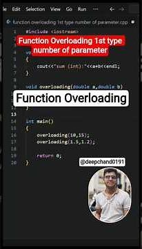 Function Overloading 📸 !! Function Overloading In C++ 👈 #coding #shortsfeed #shortvideo #viralvideo