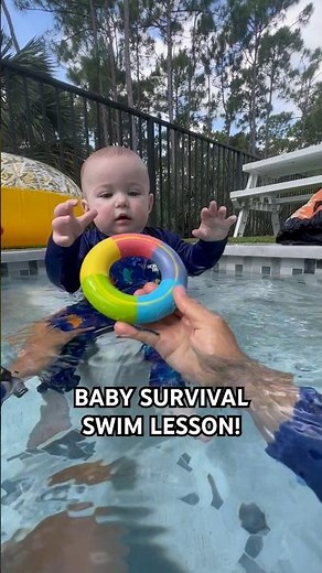 BABY SURVIVAL SWIM LESSON | Infant Swim Lesson
