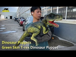 Green Skin T-rex Dinosaur Puppet | Dinosaur puppets